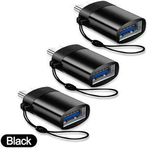 USB C Adapter 3Pack, USB C to USB Adapter,USB A to C Adapter, USB-C Male to USB 3.0 Female Adapter for MacBook Pro 2022/2021 iPad Pro 2020,Samsung Notebook 9,Microsoft Surface,Dell XPS etc