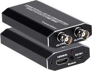 HDMI to AHD Converter, HDMI to AHD Adapter with AHD Loopout 500M Repeater for HD CCTV Outdoor Home Security Surveillance IP Camera System AHD DVR NVR Video Recorder
