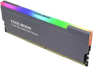 COOLMOON CR-D134S ARGB RAM Heatsink Heat Spreader Cooler Memory Cooling Vest for Desktop Computer PC Memory