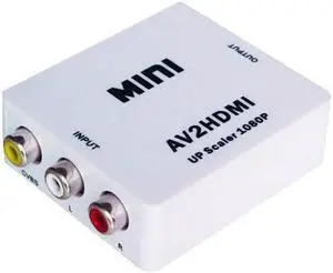 RCA AV to HDMI Converter Adapter Mini Composite CVBS to HDMI AV2HDMI Converter By Best Pirce eokCXOY