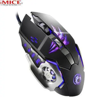 A8 Wired Gaming Mouse Professional Macro Program Gamer 6 Buttons USB Optical Computer Game Mice For PC Laptop Desktop