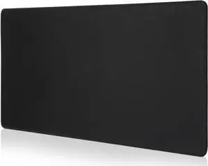 Large Extended Mouse Pad with Durable Stitched Edges, 31.50"x11.81"x0.12", Mouse Mat Desk Mat for Home and Office, Black Large Gaming Mousepad, Keyboard Mat with Non-Slip Rubber Base