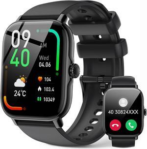 Smart Watch for Men Women, 1.85" Touch Screen Smart Watches with Call Function,111+ Sports Modes with IP68 Waterproof, Smartwatch with Heart Rate/SpO2/Sleep Monitor for IOS Android Phones