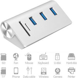 Multi usb 3.0 hub 3 port adapter splitter Power Interface SD TF Card Reader for MacBook Air computer laptop accessories