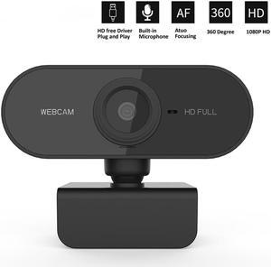 HD 1080P Webcam Mini Computer PC WebCamera with Microphone Rotatable Cameras for Live Broadcast Video Calling Conference Work