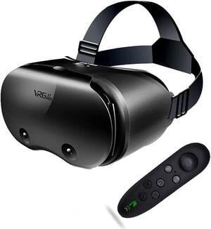 VR Glasses, 3D VR Headset Compatible with iPhone & Android - Universal Virtual Reality Goggles for Kids & Adults - Your Best Mobile Games Movies,2K Anti-Blue Lenses, Adjustable Pupil & Object Distance
