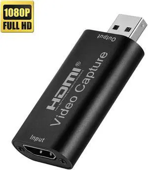 1080p USB2.0 HDMI Capture Card 1 Channel HDMI Video Capture Card Live Recording Box Audio Video Capture Card Portable USB HD Video Capture Card