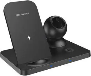 3 in 1 Wireless Charger for Apple Watch 6 5 4 3 2 AirPods Pro 15W Qi Fast Wireless Charging Dock Station For iPhone 12 11 XS XR X 8