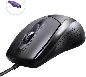 PS/2 Plug Classic Wired Mouse 1200 DPI Adjustable Ergonomic Design Mice For Office And Game