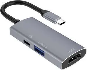 TYPE-C Hub Docking Station 3 In 1 USB3.0+PD+HDMI 4K for Macbook Pro,Ipad Pro,Nintendo switch,and Type-C OTG mobile Phone