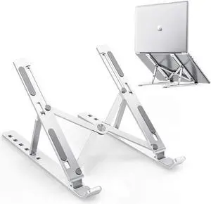 Portable Laptop Stand Aluminium Foldable Support Adjustable Notebook Holder Base for Tablet,Macbook Pro,Surface Laptop,Matebook