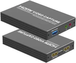 HDMI 2.0 to USB3.0 Video Capture Card Dongle (Input 4K@60Hz MAX/Output 1080P@60Hz Max) with HDMI Stereo Audio Loopout for WiiU,Xbox 360/One,PS4,HDMI Camera,Game streaming, Video Conferencing,Live