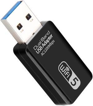 2.4G/5.8G 1200M Dual-band Gigabit USB 3.0 Wireless Network Card WIFI Signal Receiver Transmitter