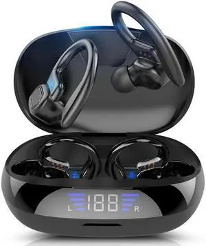 TWS Wireless Headphones Bluetooth Earphones IPX5 High Quality Noise Reduction Stereo Sports Ear Hook Headset