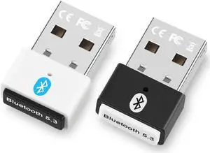 USB Bluetooth 5.3 Adapter Desktop Laptop USB Bluetooth Receiver Transmitter Bluetooth 5.3 Drive Free for Windows 8.1, 10, 11