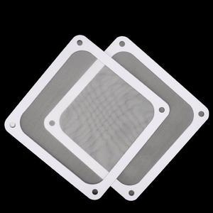 Magnetic Frame Mesh Dust Filter PC Cooler Fan Filter with Magnet Dustproof Computer Case Cover Net - 120mm White