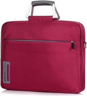 14.4 Inch Macbook Cases Sleeve Nylon Material Aluminum Alloy Handle for 14 - 14.4 Inch Laptop / Notebook / MacBook / Ultrabook / Chromebook, Red