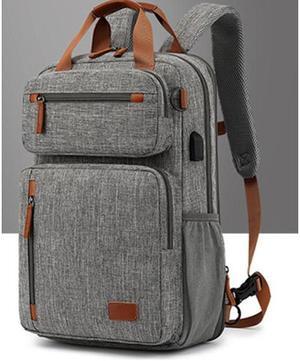 Laptop Backpack for Women - Stylish and Functional Bag with Multiple Pockets, Anti-Theft Feature, and Comfortable Padded Straps, Perfect for Work, Travel, and Everyday Use, 15.6 Inch Laptop- Grey