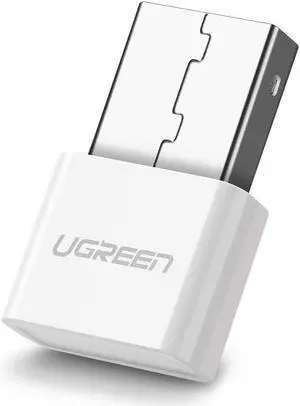 Wireless USB Bluetooth 4.0 Adapter Wireless Dongle Receiver for PC, Desktop, Laptop with Windows 10, 8, 7, XP, Vista for Bluetooth Stereo Headset Music, Keyboards, Mouse, Gamepads, Speakers-White