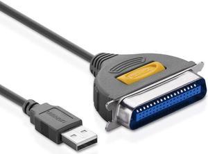 USB to Parallel Printer Adapter Cable, USB Type A to Centronics 36 (CN36), USB to IEEE1284 CN36 Parallel Printer Adapter Cable for Printer, Inkjet, Laser etc- (1.5Meter/5Ft)