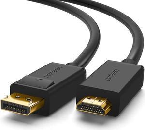 Unidirectional DisplayPort to HDMI Cable (DP to HDMI Cable) Support 4K Audio for HP EliteBook,HTC VIVE Virtual Reality System and DP Enabled Devices (3.3FT, 1meters)