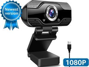1080P Full HD Webcam, Streaming Web Camera with Microphones, Webcam for Gaming Conferencing & Working, Laptop or Desktop PC, USB Computer Camera for Mac Xbox YouTube Skype etc
