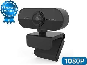 Webcam with Microphone, 30FPS Full HD 1080P Webcam Video Camera for Computers PC Laptop Desktop, USB Plug and Play, Conference Study, Meeting, Video Calling, Live Streaming