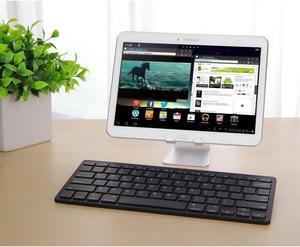 Bluetooth Keyboard, Universal Wireless Bluetooth Keyboard Ultra Slim for Apple iOS iPad Pro, mini 4, iPhone X/8/7Plus/6, Android Tablets (Galaxy Tab), Windows Mac OS 6.0 & later (White)