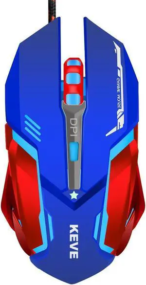 Gaming Mouse 3200 DPI High Precision Optical USB Gaming Mouse for PC/Laptop/Desktop Windows System, Professional 7 Colors LED Optical USB Wired Gaming Mice, 7 Buttons eokCXOY