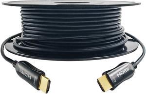 8K HDMI 2.1 Fiber Optic Cable 50ft, 48Gbps Ultra High Speed HDMI Cable HDR eARC HDCP2.2 2.3 Support 4K 120Hz 8K 60Hz Compatible with PS5,LG C9,RTX 3090/80, Xbox Series, in Wall CL3 Rated