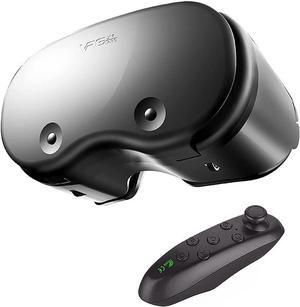 VR Glasses, VR Headset Compatible with i-Phone & Android - Universal Virtual Reality Goggles for Kids & Adults - Your Best Mobile Games Movies, 2K Anti-Blue Lenses, Adjustable Pupil & Object Distance