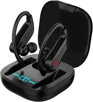 True Wireless Earbuds Bluetooth 5.0, Sports TWS Earphones up to 10 Hours Listening Time Continuous, HiFi Sound Quality, HD Noise Reduction, Sweatproof, Perfect for Workout, Running, Gym