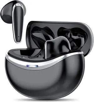 True Wireless Headphones, ENC Call Noise Reduction, Bluetooth 5.1 Headphones with 32H Playtime, USB-C Fast Charge, IPX7 Waterproof, Wireless Earbuds for SportsStudy eokCXOY