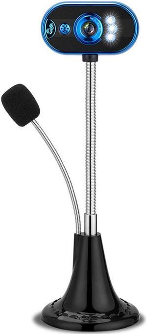Webcam 480P Web Camera for Skype with Built-in Microphone USB Plug and Play Video Camera, Widescreen Video