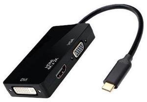USB 3.1 Type C to HDMI Adapter, USB-C to HDMI DVI 4K VGA Adaptor Converter for 2016/2017/2018 MacBook/MacBook Pro, 2018 MacBook Air