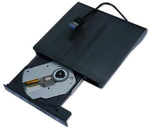 External DVD CD Drive,USB 3.0 Lightscribe DVD Burner Portable DVD CD +/-RW Rewriter Reader Slim Optical Drive Compatible with Macbook Laptop Desktop