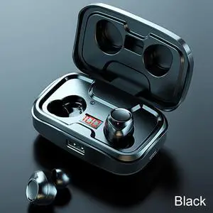 TWS Bluetooth Earphone with Microphone Fingerprint Touch Wireless Headphones HD Stereo Noise Cancelling Music Earbud Headset