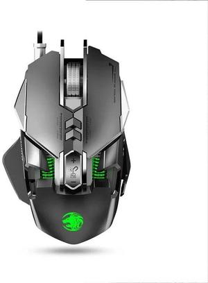 Mechanical Gaming Mouse USB Wired 7 Keys Customizable Macros Programming Mice RGB Optical Mouse 6400DPI Mause Gamer Mouse