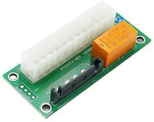 Newest ATX 24Pin to SATA 15Pin Dual PSU Adapter Power Supply Sync Starter Extender Cable Card For Graphics Card
