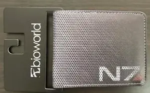 Game Mass Effect Wallet Men's Bifold Wallets Credit/ID Card  Holder Gift N7 Purse