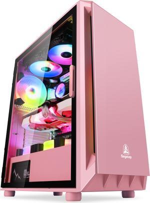 Segotep GANK 5 ATX Micro-ATX, MINI-ITX Mid Case USB3.0 Port, 1.0mm SPCC Steel Plate, Support Liquid Cooling, Gaming Case