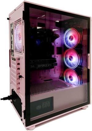 Gaming Pink RGB Desktop Tower PC- Ryzen 7 - 5700X 32GB RAM + 1TB SSD Windows 11 Nvidia RTX 3060ti GDDR6 HDMI