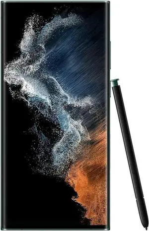 Samsung Galaxy S22 Ultra 5G - Phantom Green, Factory Unlocked,  6.8" Dynamic AMOLED Display, 512GB+12GB RAM, 108MP Quad Camera, US Version, Excellent Condition, come with BOX!!
