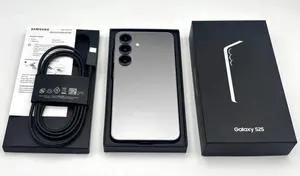 Samsung Galaxy S25 5G Smartphone  (Fully Unlocked) 128GB I 12GB RAM 6.2" Silver Shadow (Grade A+) - Comes With Box