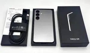 Samsung Galaxy S25 5G Smartphone (Fully Unlocked) 128GB I 12GB RAM 6.2" Silver Shadow Very Good Condition (Grade A) - Comes With Box