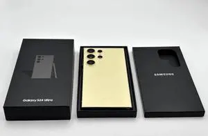 Samsung Galaxy S24 Ultra - 512GB - Titanium Yellow - 50MP Zoom Camera - Single Sim - Unlocked - (Grade A) Very GOOD Condition with BOX