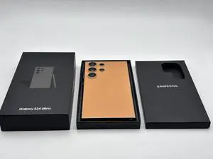 SAMSUNG Galaxy S24 Ultra 12GB RAM, 512GB, Unlocked Android, 50MP Zoom Camera, Long Battery Life, US Version, Titanium Orange (Grade A) - Comes With Box