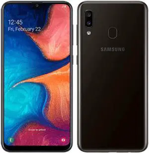 Samsung - Galaxy - A20 - 32GB - GSM Unlocked (AT&T I T-Mobile) - Black - 90 day Warranty - Great Condition (Grade A)