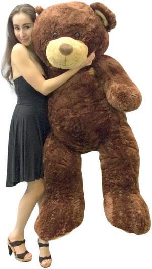 5 Foot Teddy Bear Soft Brown Premium Giant Stuffed Animal 60 Inch Snuggle Buddy  - Big Plush