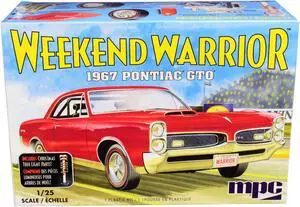 Skill 3 Model Kit 1967 Pontiac GTO "Weekend Warrior" 3 in 1 Kit 1/25 Scale Model by MPC